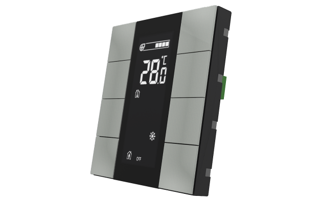 Interra ITR340-1805 iSwitch+ - 8-кнопочный KNX контроллер с ЖК-дисплеем, пластик, серый