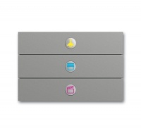 ABB 6342-866-101-500 Сенсор 3-клавишный priOn, сталь, цвет: Нержавеющая сталь