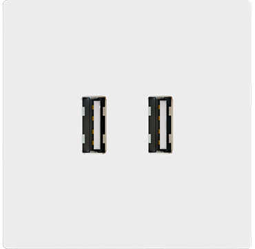 Zennio 8300007 + 8300008XX ZS55 – USB-зарядное устройство