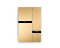 Basalte 0274-02-08 Выключатель FIBONACCI - QUAD - KNX, Brushed Brass