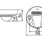 B.E.G. 92280 Датчик присутствия DALI Compact PD2-M-DALI/DSI, цвет: Белый матовый, похожий RAL9010