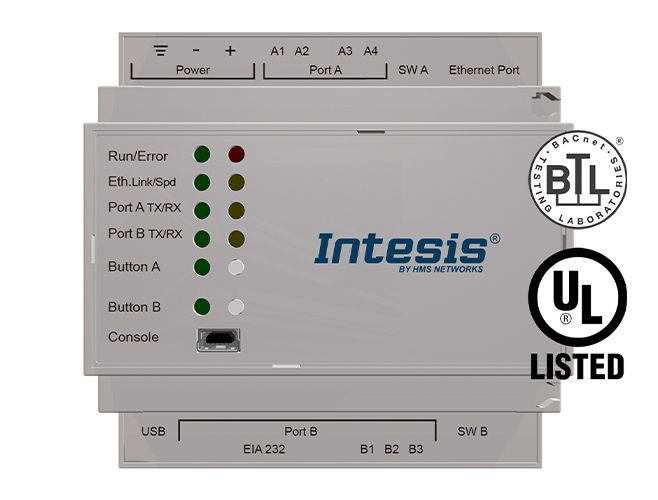 Intesis INBACMID004I000 Midea Коммерческие и VRF-системы для BACnet IP / MSTP