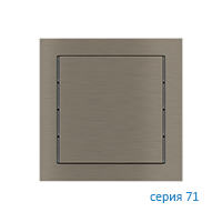Ekinex EK-T1Q-GBR Клавиша "71" квадратная, 1 шт, отделка - матовый никель