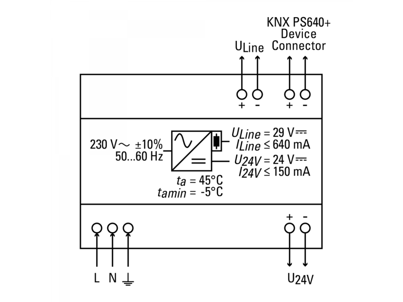 Elsner 70141 Блоки питания KNX PS640 + KNX с функциями шины