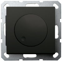 Jasmart Electric G4012PB LED Диммер с накладкой 30-400W 1gang 2way, цвет черный матовый , G4012PB