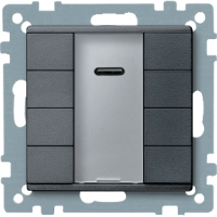 Schneider MTN627914 4-кнопочный выключатель plus c Ик-прм, антрацит, цвет: Антрацит, оттенок: Матовый