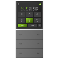 Letour LY/KC0302T10STMRGR Выключатель Т10 с ф-ми вызова сцен, 3 клав., 6 кнопок, металл, закругл., серый