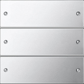 Gira 2133609 Комплект клавиш, 3 шт., цвет: Хром