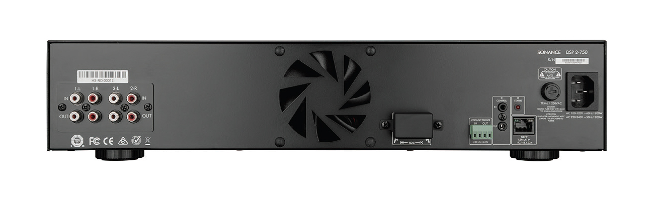 Sonance 187906 Усилитель мощности Sonance SONAMP DSP 2-750 MKII, цвет: Чёрный