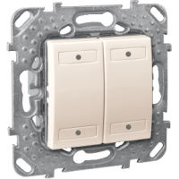 Schneider MGU5.531.25 4-кноп. выключатель с индикатором LED, цвет: Бежевый, оттенок: Слоновая кость