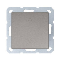 Jasmart Electric G3018CH Выключатель одноклавишный для штор 10A 250V~ с накладкой, цвет шампань, G3018CH