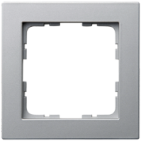 Jasmart Electric G1001S Рамка G-Classic  1-постовая, цвет Алюминий, G1001S
