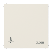 Jung LS2178ORTS KNX-регулятор с шинным сопряжением без ручки для установки температуры; слоновая кость, цвет: Белый, оттенок: Слоновая кость