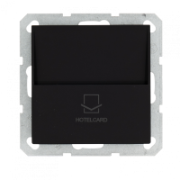 Jasmart Electric G6209PB Отельный карточный выключатель с накладкой 10А, 250В, цвет черный матовый, G6209PB