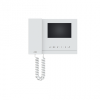 ABB M22302-W Абонентское устройство, видео 4,3 с трубкой, белый глянцевый