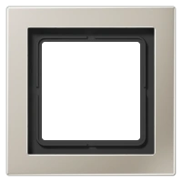 Jung ESD 2981 Рамка 1-ная, вертикальный и горизонтальный монтаж, LS-DESIGN, нержавеющая сталь