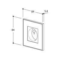 Lithoss Розетка Void square Chrome, Цвет: Серебряный ,оттенок: Хром