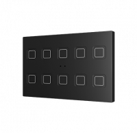 Zennio ZVITXLX10A Выключатель сенсорный KNX Tecla XL X10,  10-кнопочный,  PC-ABS пластик, цвет: черный