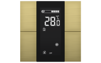 Interra ITR340-1413 iSwitch+ - 4-кнопочный KNX контроллер с ЖК-дисплеем, алюминий, шампань матовый
