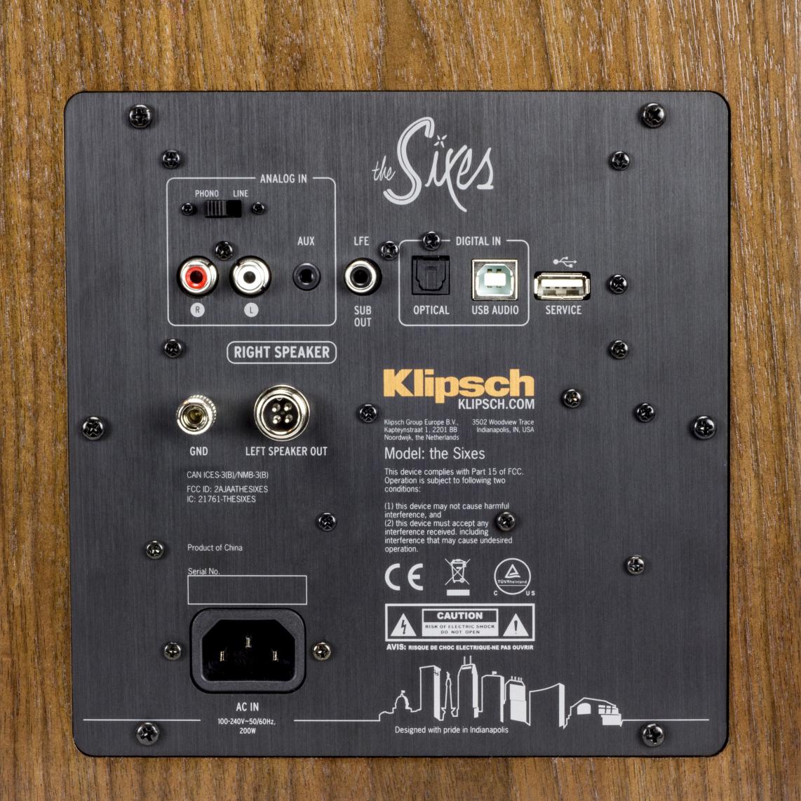 Klipsch 164402 Полочная акустика Klipsch The Sixes walnut, цвет: Темно - коричневое дерево