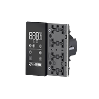 Ekinex EK-ER2-TP-RW Комнатный температурный контроллер EASY, серия FF, подсветка красный/белый