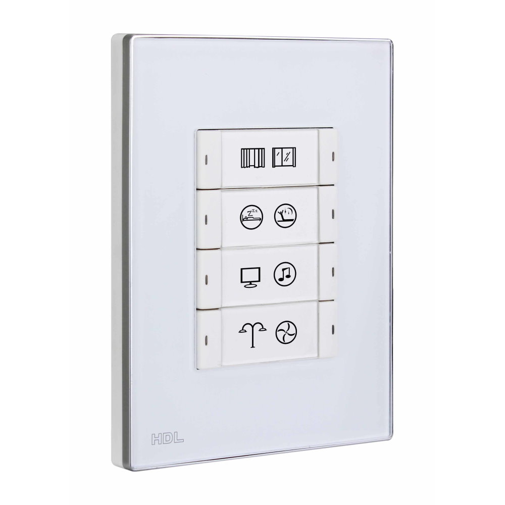 HDL M/P04.2-46 4-клавишная панель KNX, австралийский/US стандарт (без шинного соединителя HDL-M/PCI.3)