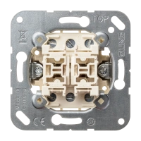 Jung 509 U Балансирный выключатель 10 AX 250 V~, двухклавишный (проходной)