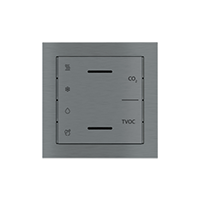 Ekinex EK-T1Q-GBS-ES2 Накладка для мультисенсора ES2 с символами. Материал - пластик. Цвет - белый. Материал - металл. Отделка - матовый титан