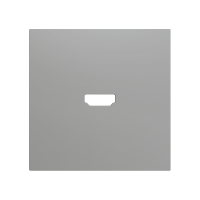 Zennio ZS70CHS ZS70, Защитная накладка для разъема HDMI 70x70 мм, Серебристый