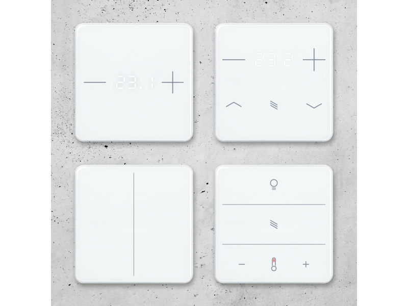 Elsner 71092 KNX eTR 201/202 Кнопка солнцезащитной шторки для контроля температуры, защиты от солнечных лучей