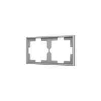 Zennio ZS70FM2S ZS70, Рамка на 2 секции, Серебристый