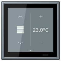 Jung LC 459 D1 S251 KNX комнатный контроллер LS TOUCH, Цвет: Серый, оттенок: 59