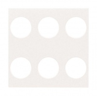 ABB N2221.6 BL Плата центральная Zenit для 6-клавишного сенсора, белый, цвет: Белый