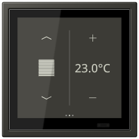 Jung LCZ 459 BFD1S259 KNX комнатный контроллер LS TOUCH, Цвет: Омбре, оттенок: Натуральный, 59