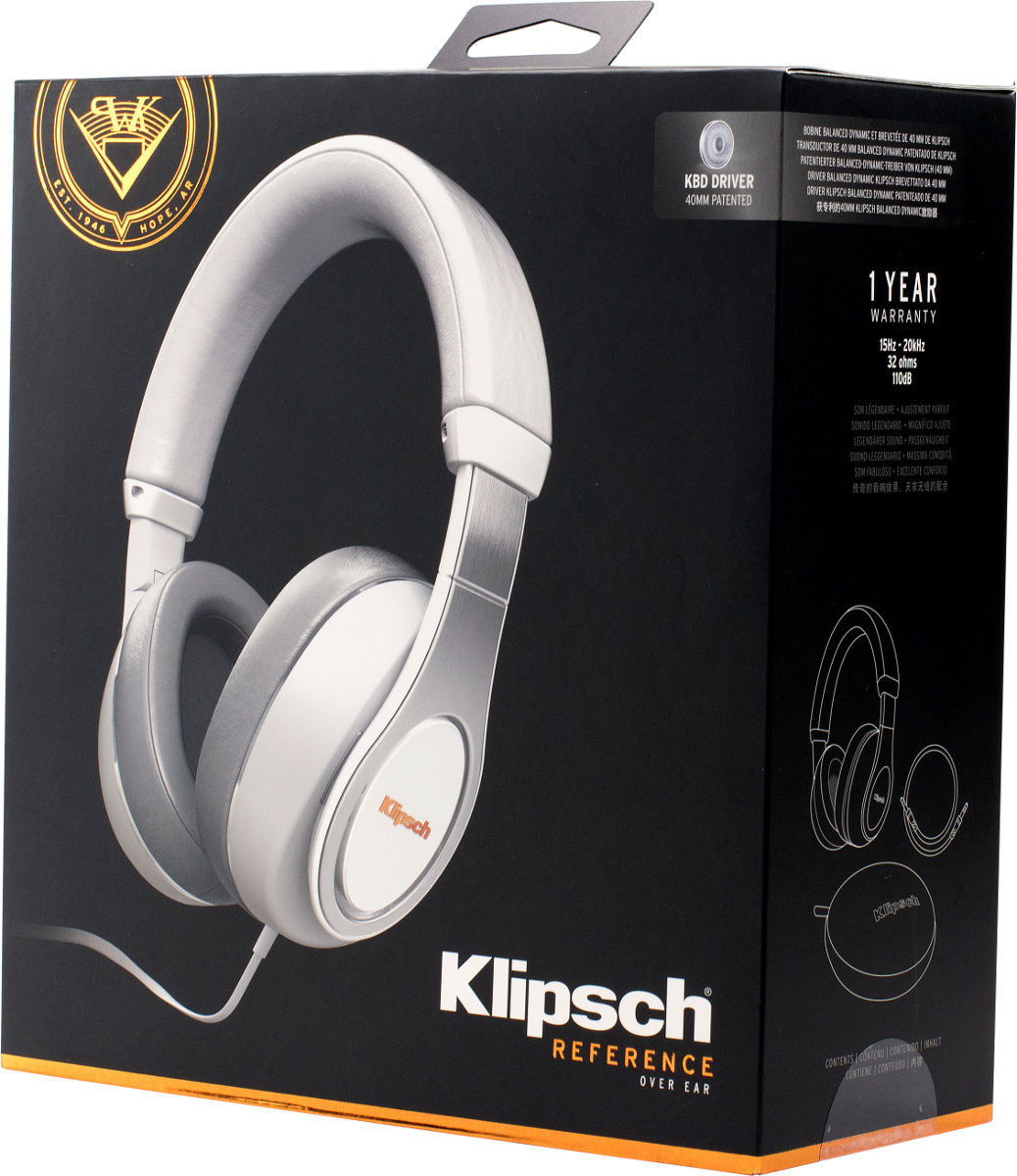 Klipsch 186555 Наушники Klipsch Reference Over-Ear White, цвет: Белый
