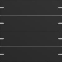 Gira 5024905 Клавиша 4-ная для сенс. выкл.Gira 4 KNX, цвет: Чёрный, оттенок: Матовый, лакированный