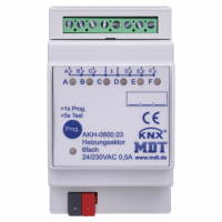 Mdt AKH-0600.03 Привод отопления 6-канальный, 3SU MDRC, для управления приводами электротермических клапанов 24-230В