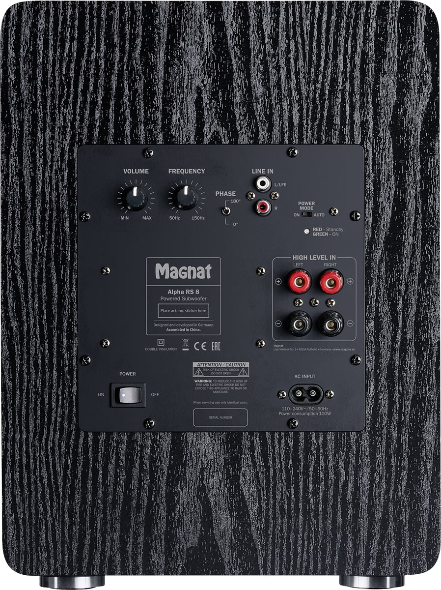 Magnat 236439 Активный сабвуфер Magnat Alpha RS 8 black, цвет: Чёрный