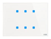 ABB TB/U6.8.1-CG Сенсор Tacteo 6-кн, горизонтальный, цвет белый, цвет: Белый