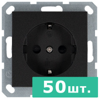 Jasmart Electric G5501B-50 Розетка SHUKO© с защитными шторками 16A 250V~ 2P+T, цвет Антрацит,  JASMART, набор, 50 шт.