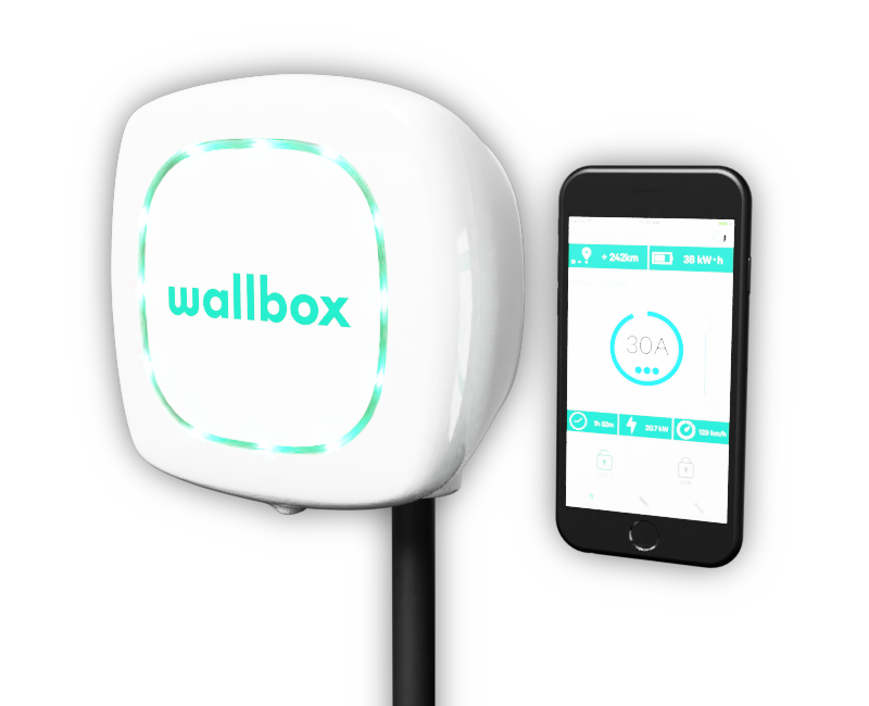 Wallbox 006-001-00001 Зарядная станция Wallbox Pulsar 7.4 кВт, цвет: Белый