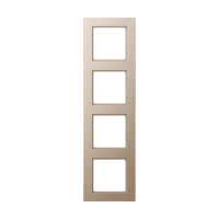 Jung AC 584 CH Рамка 4-ная, вертикальный и горизонтальный монтаж, Дюропласт лакированный, A CREATION, цвет шампанского