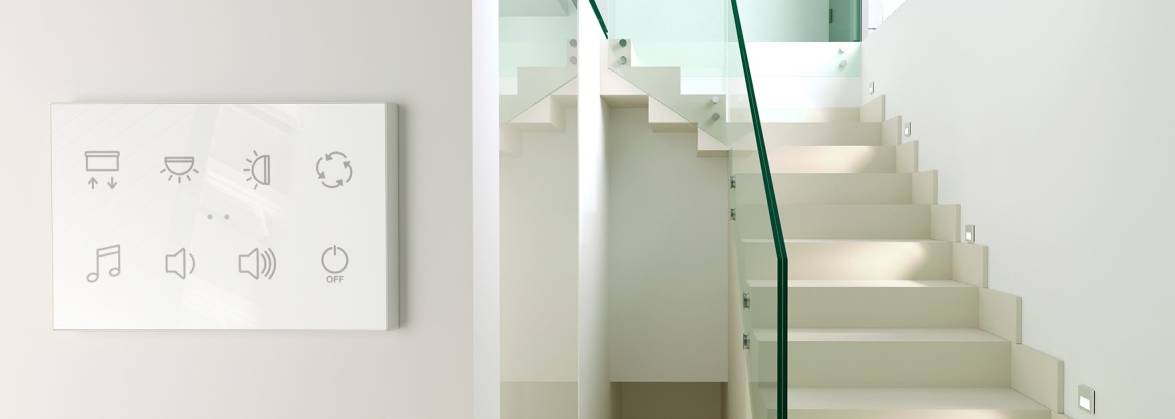 Zennio ZVIFXLX10 Flat XL X10. Стеклянный сенсорный выключатель - 10 кнопки, цвет: произвольный