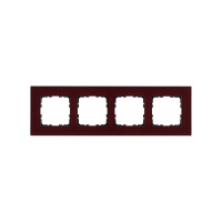 Jasmart Electric G1004GH Рамка 4-постовая, стекло цвет Гранатовый, G1004GH