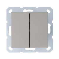 Jasmart Electric G3020CH Звонковый механизм 2 клавишный с переключающим контактом  10А, 250В, цвет шампань, G3020CH