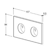Lithoss Розетка Void round Matt white RAL9010, Цвет: Белый ,оттенок: Матовый, RAL9010