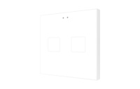 Zennio ZVIFR2W Flat RGB 2. Емкостный сенсорный переключатель с RGB-подсветкой Flat RGB, 2 кнопки, белый