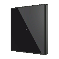 Zennio ZVI-SQTMD1-A Square TMD/Выключатель сенсорный KNX, 1/2/4/6 кнопок, термодатчик, термостат, цвет: Чёрный
