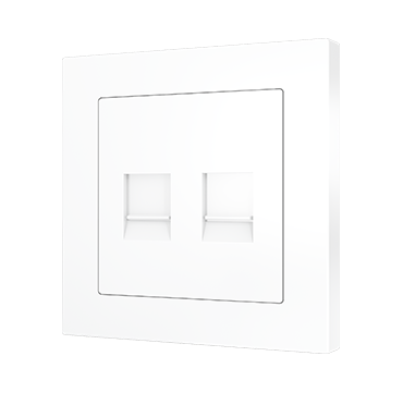 Zennio 8300037+46+13XX ZS55 – Двойная розетка RJ45