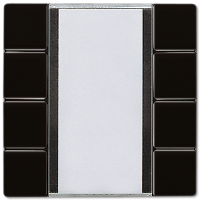 Jung LS2074NABSSW KNX кнопочный сенсор, 4 группы, цвет: Чёрный